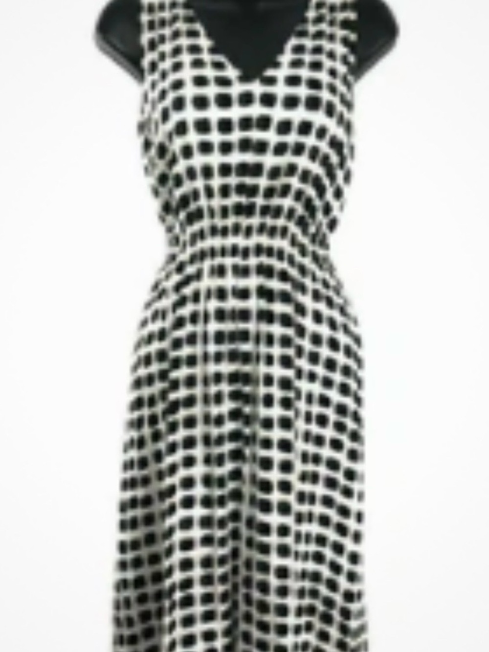 Kate and Spade Black, White and Pink Midi Dress